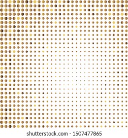 Mosaic background of golden glitter