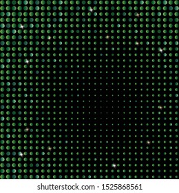 Mosaic background of green glitter