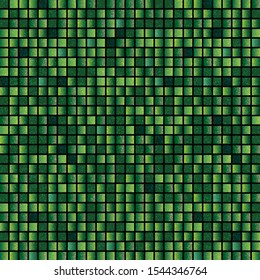Mosaic background of green glitter