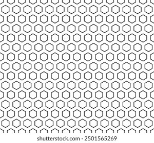 Mosaic background. Hexagon bold mosaic cells with padding. Seamless tileable vector illustration.