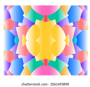 Mosaic background. Multi-color geometric style. Gradient background. Vector illustration. 