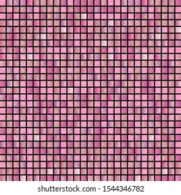 Mosaic background of pink glitter