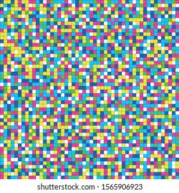 mosaic background pixel glitch vector.