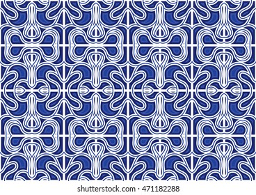 Mosaic background and texture. blue color tone.