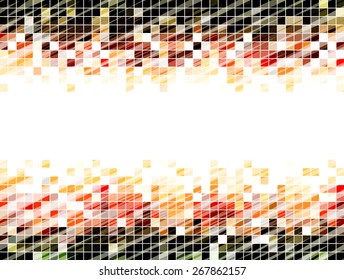 Mosaic background texture vector