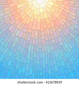 Mosaic background. Vector illustration.