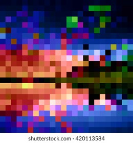Mosaic background. Vector illustration. EPS10