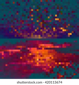 Mosaic background. Vector illustration. EPS10