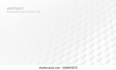 Mosaic Beehive Shape Wall White Tone Background With Blank Space.