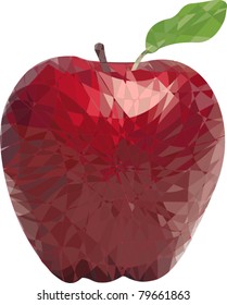 Mosaic the big red apple