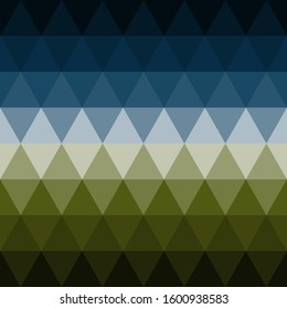 Mosaic blue, black, white and green. Vector.