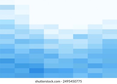 Mosaic blue pixel background. Gradient abstract tile background. Artistic puzzle background.