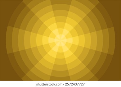 Mosaic brown circle background. Gradient torch light pattern background. Sunburst pattern design.	