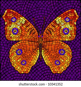 Mosaic butterfly