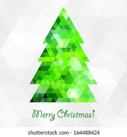 Tarjeta de árbol de navidad musulmana