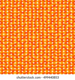 Mosaic of circle, oval shapes w/ random gradient directions