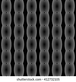 Mosaic of circles repeatable pattern