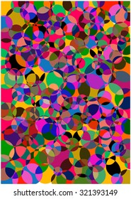 mosaic circles vector background