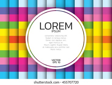 Mosaic color background and frame.