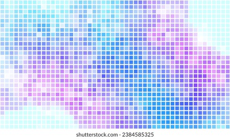 Mosaic color gradient. Handmade vector illustration for your design project.