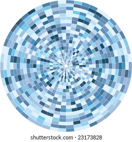 Mosaic color illustration vector design