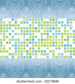 Mosaic color illustration vector design