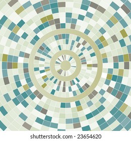 Mosaic color illustration vector design