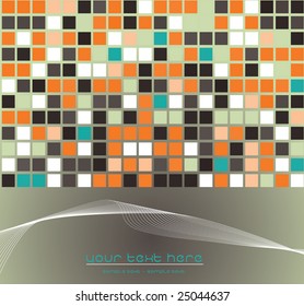 Mosaic color illustration vector design