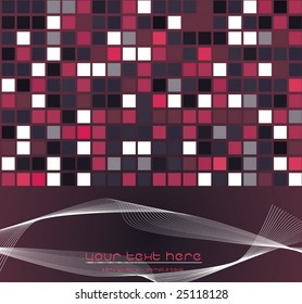 Mosaic color illustration vector design