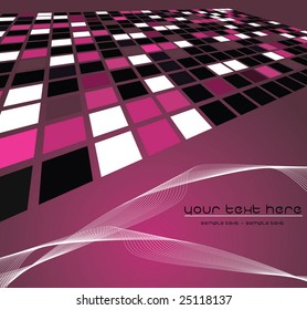 Mosaic color illustration vector design