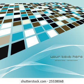 Mosaic color illustration vector design
