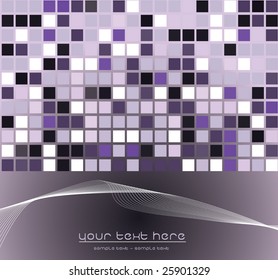 Mosaic color illustration vector design