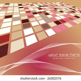 Mosaic color illustration vector design
