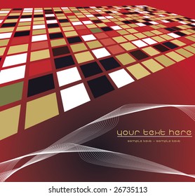 Mosaic color illustration vector design