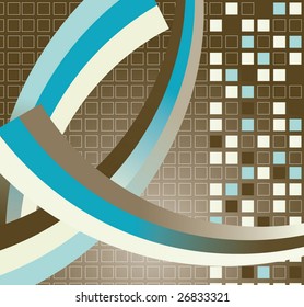 Mosaic color illustration vector design