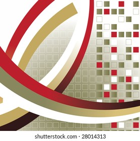 Mosaic color illustration vector design