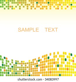 Mosaic color illustration vector design