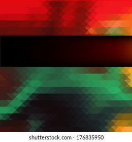 Mosaic color watercolor. Vector