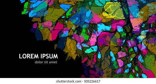 mosaic of colored pieces. Vector