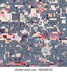 Mosaic of colored shapes. The original background.