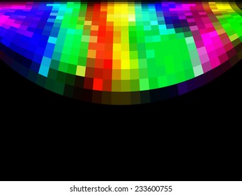 Mosaic of colored squares, vector