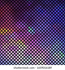 Mosaic colors background concept. Geometric abstract square tile  illustration. Spotty pixel pattern texture in vector.