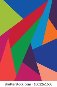 a mosaic colourfull bacgkground vector potratit illustration a4 size