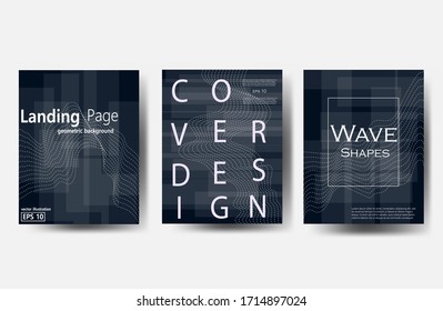 Mosaic covers design. Minimal geometric pattern gradients. Eps10 vector. Modern background 