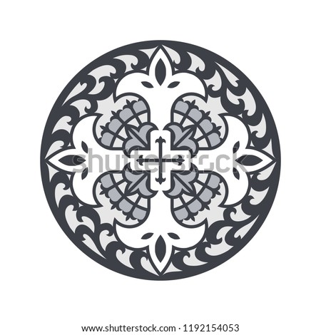 Mosaic Cross Ornament