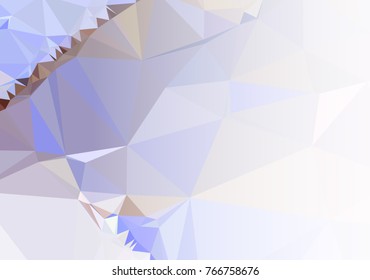 Mosaic decorative abstract background with a white side for text or photo. Vector clip art.
