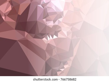 Mosaic decorative abstract background with a white side for text or photo. Vector clip art.