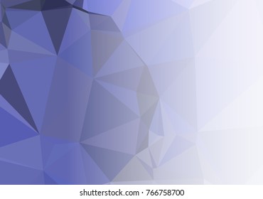 Mosaic decorative abstract background with a white side for text or photo. Vector clip art.