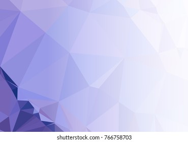 Mosaic decorative abstract background with a white side for text or photo. Vector clip art.