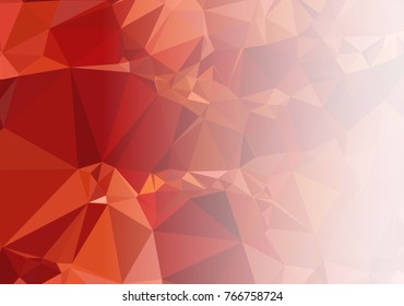 Mosaic decorative abstract background with a white side for text or photo. Vector clip art.
